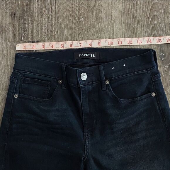 Express Barely Boot Mid Rise Women's Jeans Size 4R - Picture 5 of 9